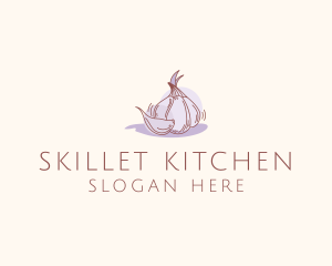 Garlic Clove Cooking logo design