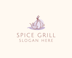 Garlic Clove Cooking logo design