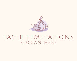 Garlic Clove Cooking logo design