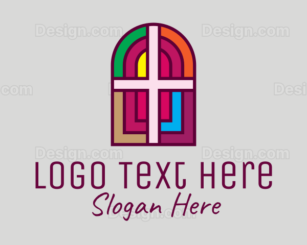 Religious Church Cross Logo