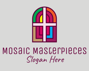 Religious Church Cross logo design