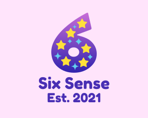 Colorful Starry Six logo