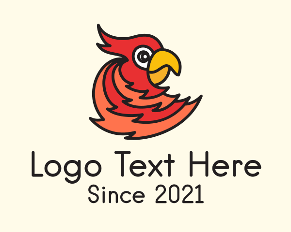 Parrot logo example 2