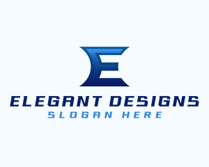 Media Agency Tech Letter E logo design