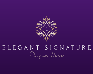 Elegant Floral Boutique logo design