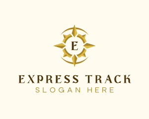 Direction Compass Tracking logo design