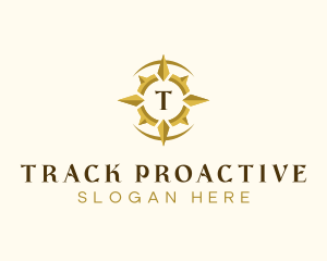 Direction Compass Tracking logo design