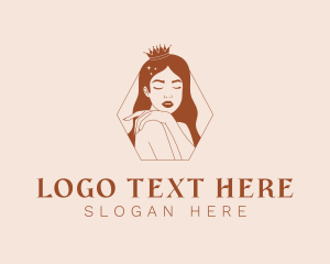 Pageant Woman Model Logo