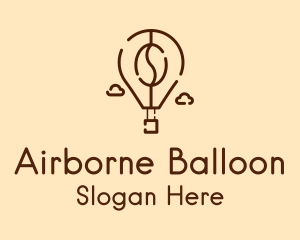 Flying Bean Balloon logo design