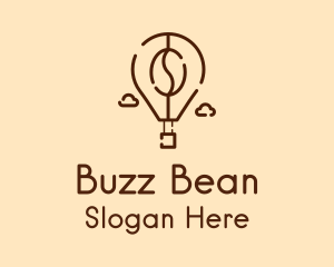 Flying Bean Balloon logo design