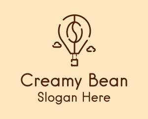 Flying Bean Balloon logo design