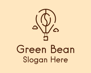 Flying Bean Balloon logo design