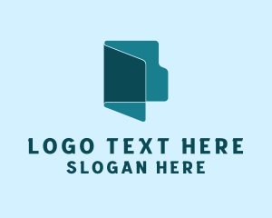 Form - File Folder Document logo design