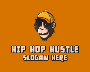 Hip Hop Cool Monkey logo design