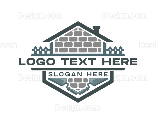 Concrete Bricklayering Trowel Logo