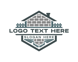 Concrete Bricklayering Trowel Logo