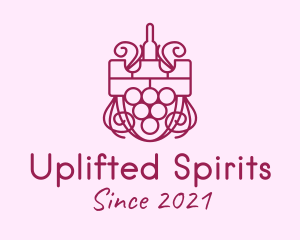 Wine Tower Shield logo design