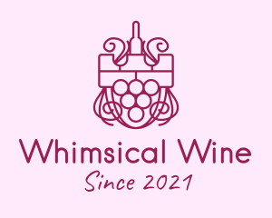 Wine Tower Shield logo design