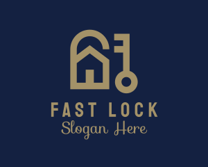 Lock Key House logo design