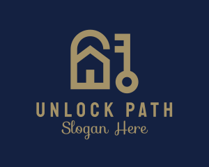 Lock Key House logo design