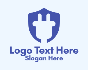 Plug Shield Crest  Logo
