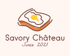 French Egg Toast  logo design