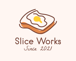 French Egg Toast  logo design