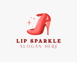 Fashion Sparkling Stiletto logo design