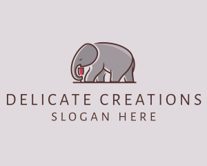 Elephant Wine Glass  logo