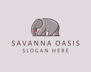 Elephant Wine Glass  logo