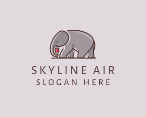 Elephant Wine Glass  logo