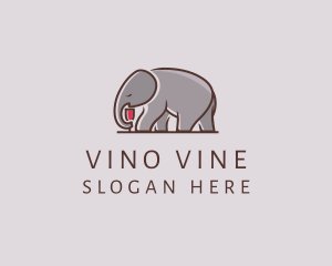Elephant Wine Glass  logo