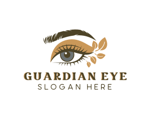 Organic Beauty Eyelash logo design