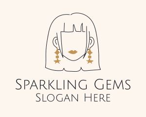 Woman Starry Earrings logo