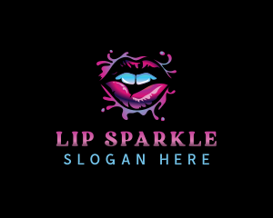 Sexy Lips Makeup logo design