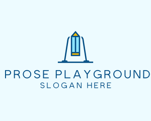 Pencil Swing Playground logo design