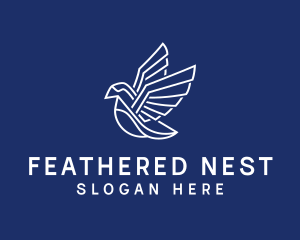 Geometric Flying Bird  logo