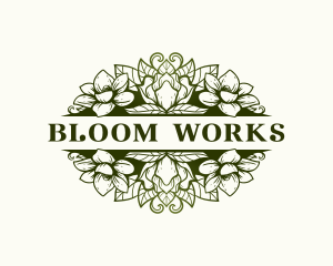 Magnolia Flower Garden logo design