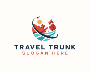 Airplane Cruise Travel logo design