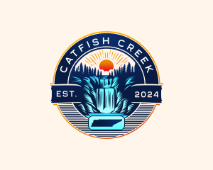 Outdoor Nature Waterfalls logo