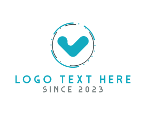 Blue Check Technology logo design