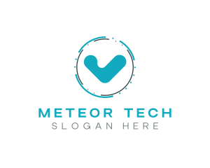 Blue Check Technology logo design