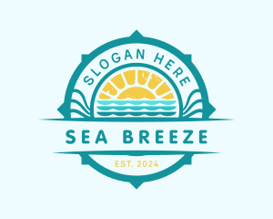 Summer Sea Sun logo design