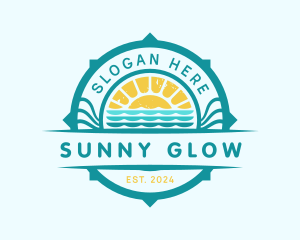 Summer Sea Sun logo design