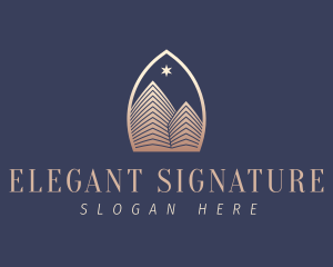 Elegant Real Estate Building logo design