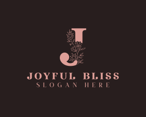 Floral Boutique Letter J logo design