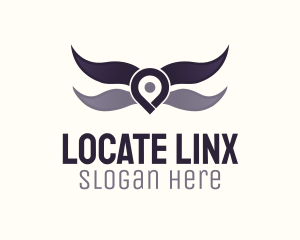 Location Pin Wings logo