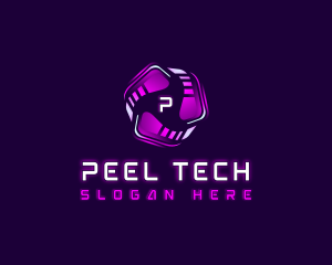 Tech Cyber AI logo design