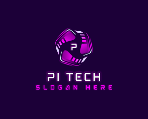 Tech Cyber AI logo design