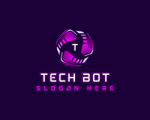 Tech Cyber AI logo design